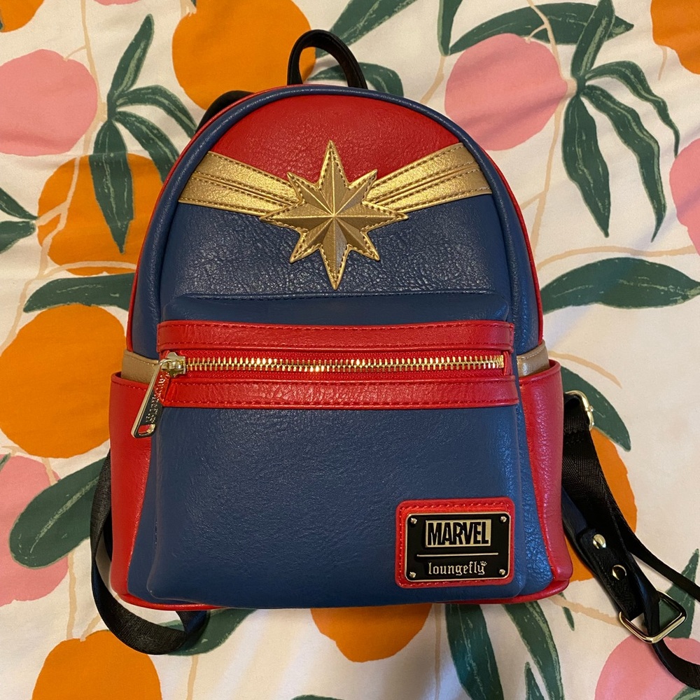Sold Loungefly Captain Marvel mini backpack